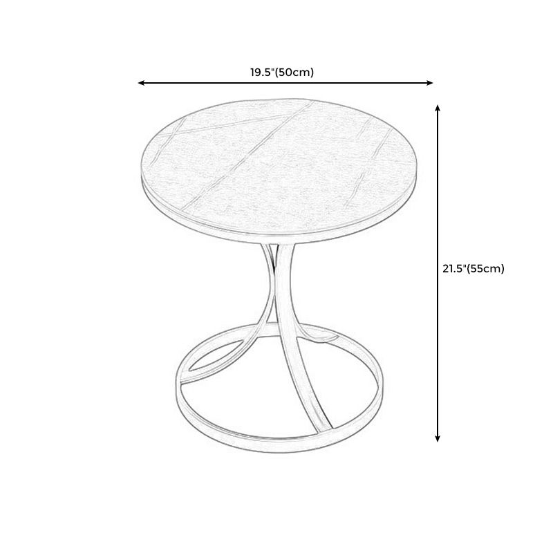 Modern Round End Table  Side Table  for Dining Room and Home