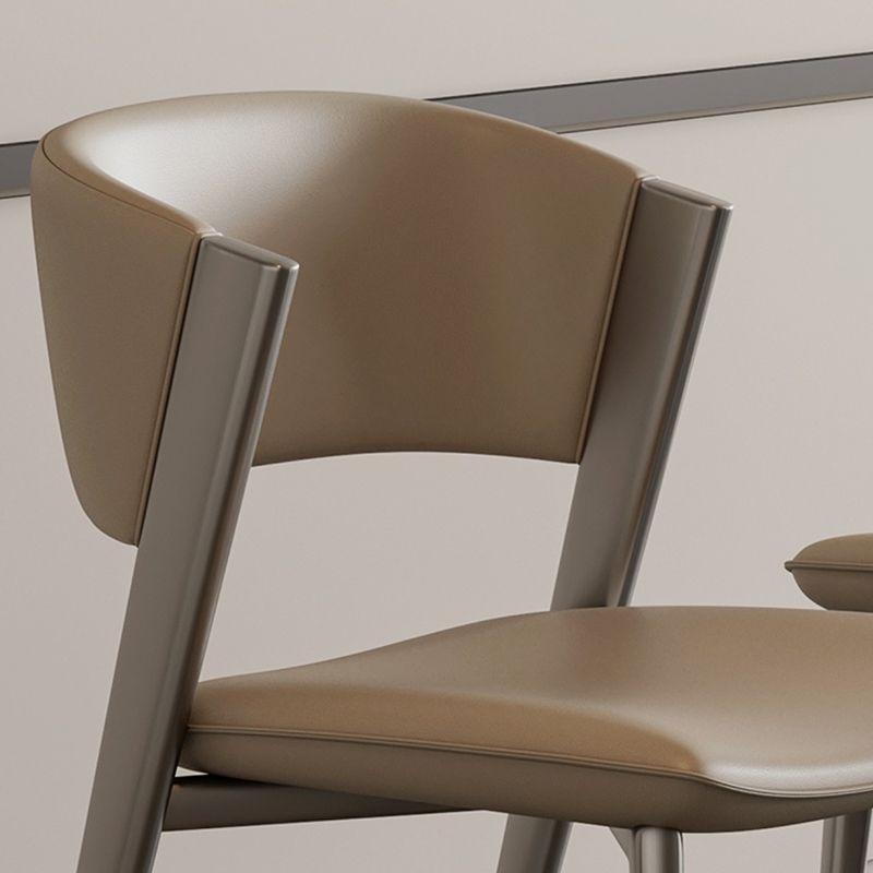 Modern Dining Room Upholstered Chair Faux Leather Home Dining Chair
