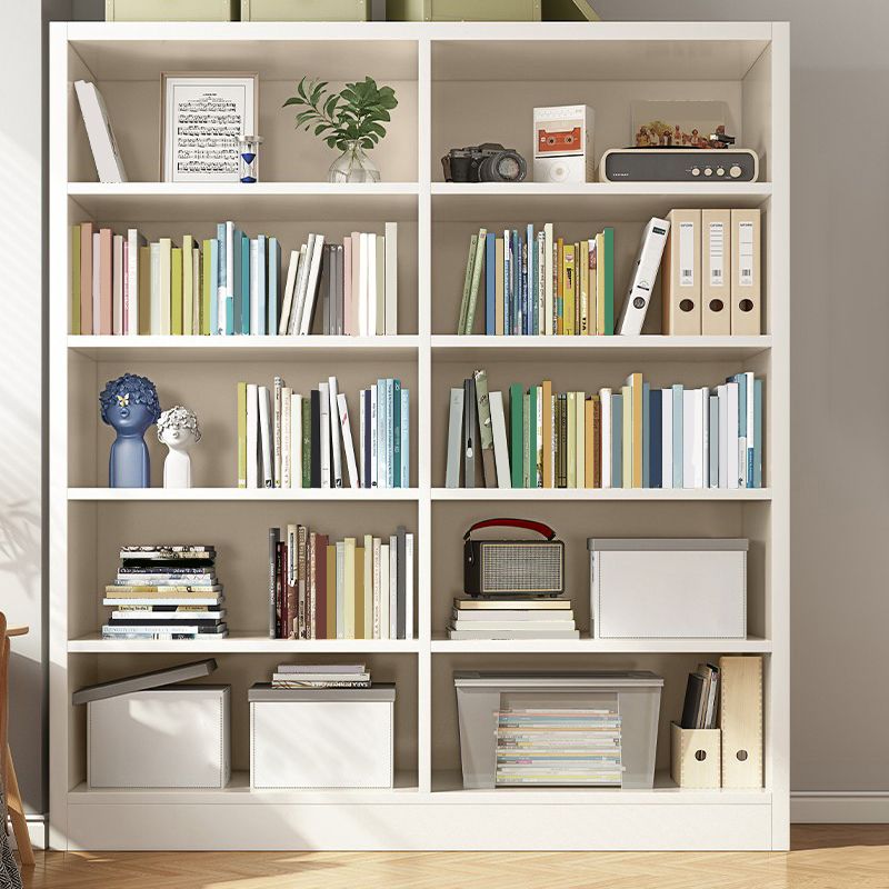 Closed Back Standard Bookcase Scandinavian Engineered Wood Bookshelf