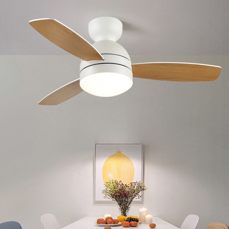 Dome LED Ceiling Fan Light Macaron Acrylic Kids Bedroom Dining Room Mount Light