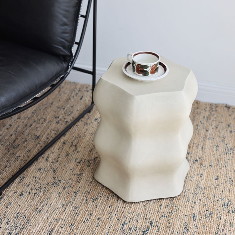 14.6" Wide Metal Block Side Table Geometric Sofa Side Accent Table