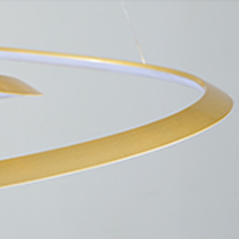 Silicone LED Pendant Light in Modern Artistic Style Aluminium Linear Chandelier for Interior Spaces