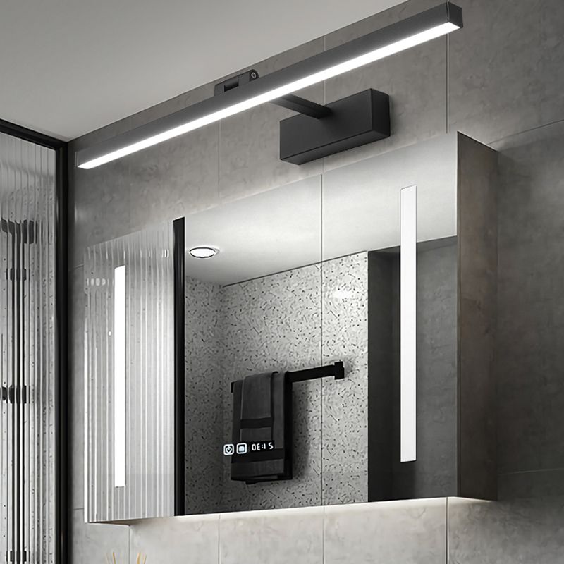 Metal Armed Led Vanity Light Fixtures Modern Style 1-Light Flush Mount Wall Sconce