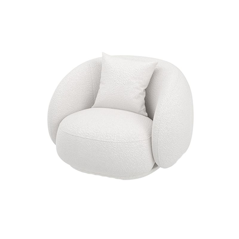 Modern Style Sofa with Curved Back and Padded Sponge Seat Sofa