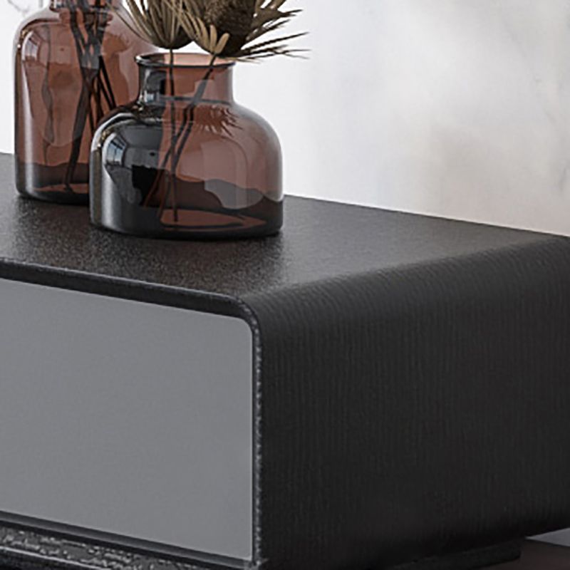 Wooden Enclosed Storage TV Stand Industrial Home TV Cabinet with Drawers