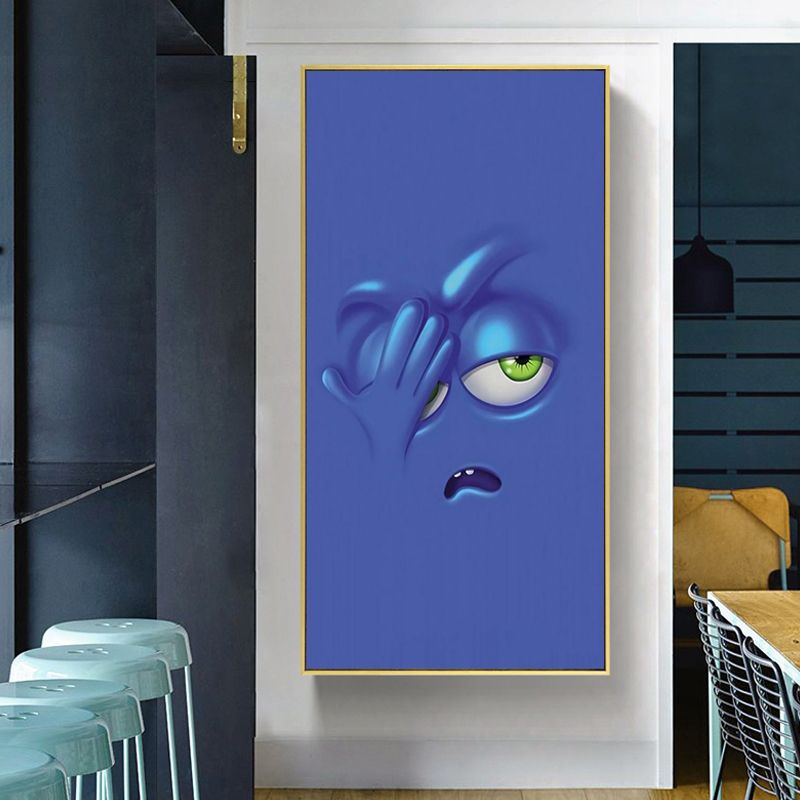 Vivid Expression Wrapped Canvas Pastel Color Kids Style Wall Art Print for Sitting Room