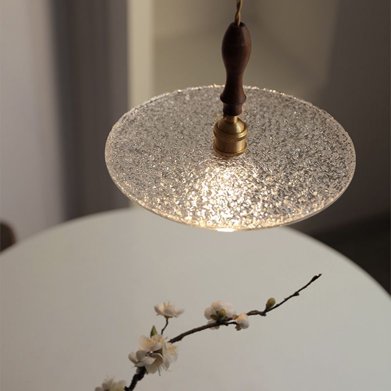 Single Light Contemporary Hanging Lamps Glass Shade Pendant Light for Sitting Room Foyer