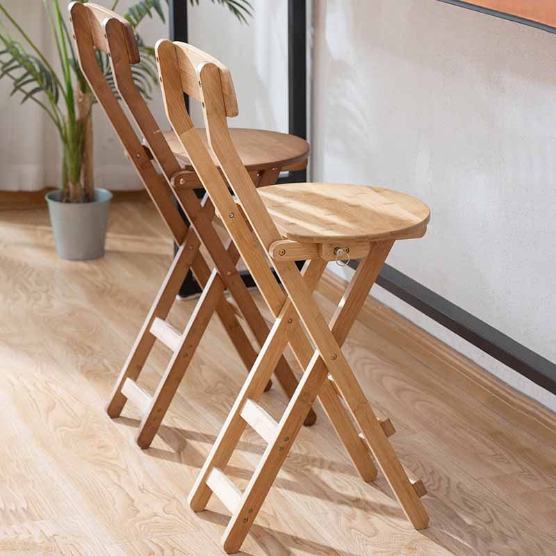 Nordic Style Armless Wood Barhocker Klapphocker für Esszimmer