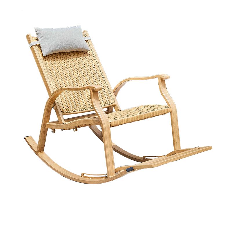 Modern Style Natural Rattan Rocking Chair Indoor Sofa Rocking Chair