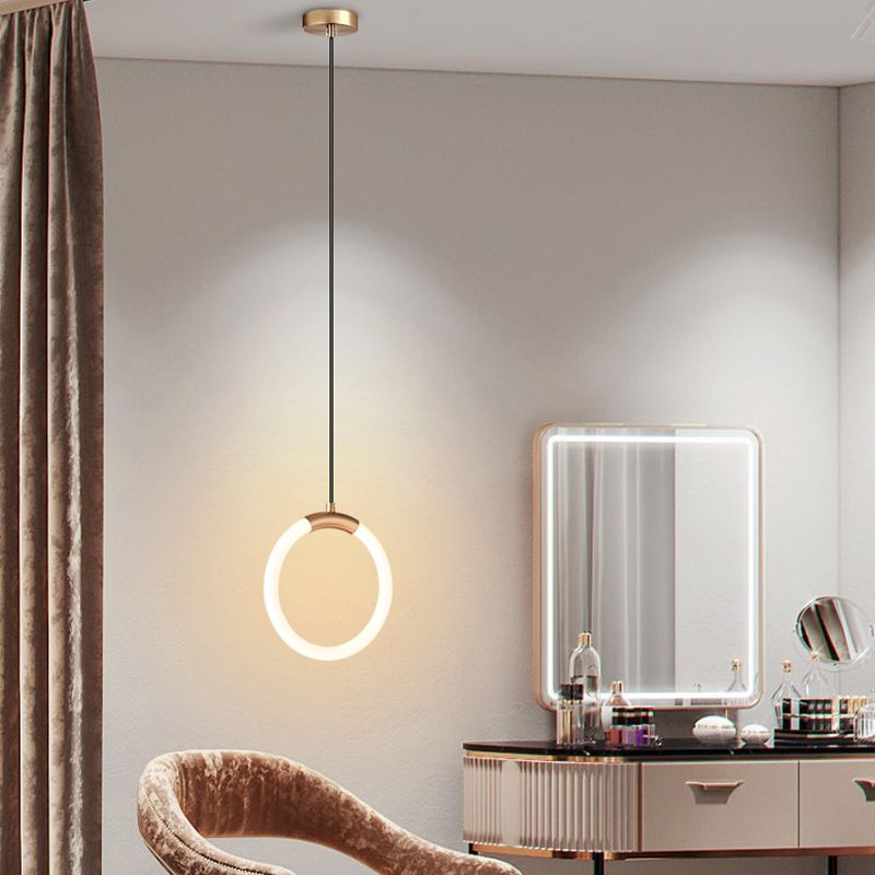 Forma de anillo LED lámpara colgante de luz