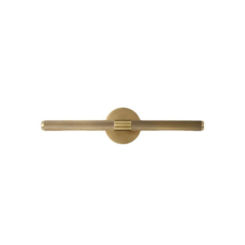 2 Lichter Eitelkeitsbeleuchtung Colonialismus Lineares Metallleuchten in Schwarz/Gold für Badezimmer linear