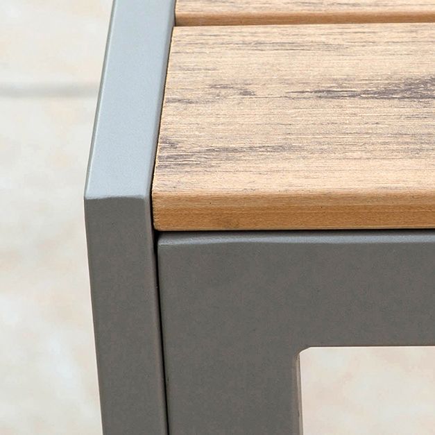Modern Wood Patio Dining Table 1/2/7 Pieces Brown Dining Set for Courtyard