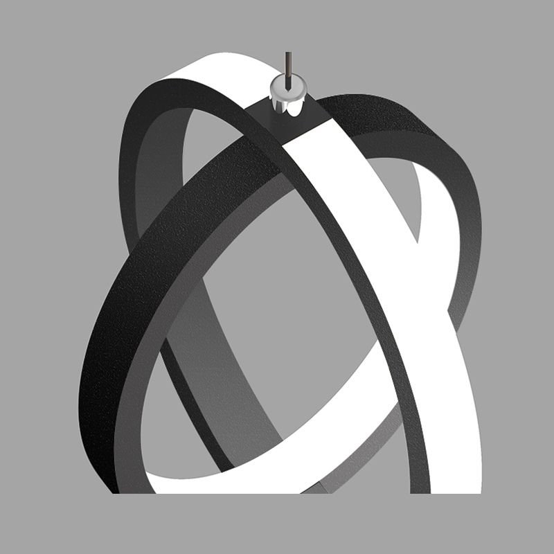 Aluminium LED Hanging Light in Modern Minimalist Style Silicone Globe Pendante Light for Bedroom