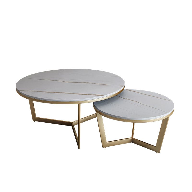 Round Frame Coffee Table Slate Top Coffee Coffee or End Table