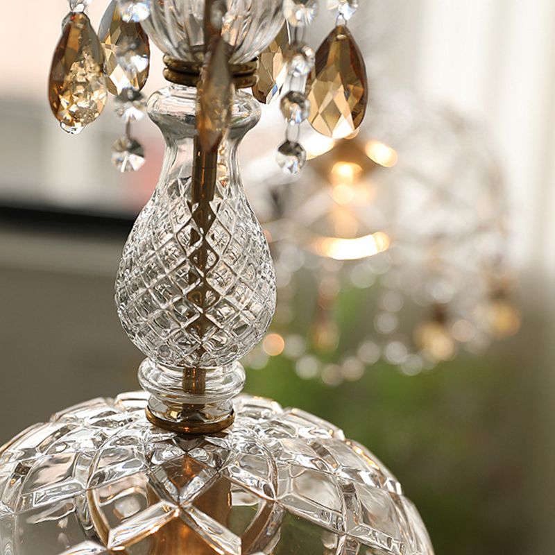 Moderner Stil einzigartiger Schatten hängend hängendes Glas 1 hängende Lampe mit Kristall