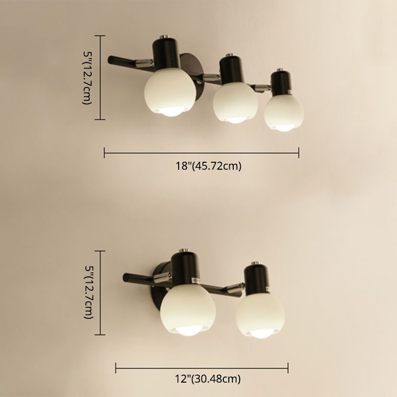 Bathroom Vanity Wall Lights Frosted Glass American Vanity Mirror Lights for Wash Basin
