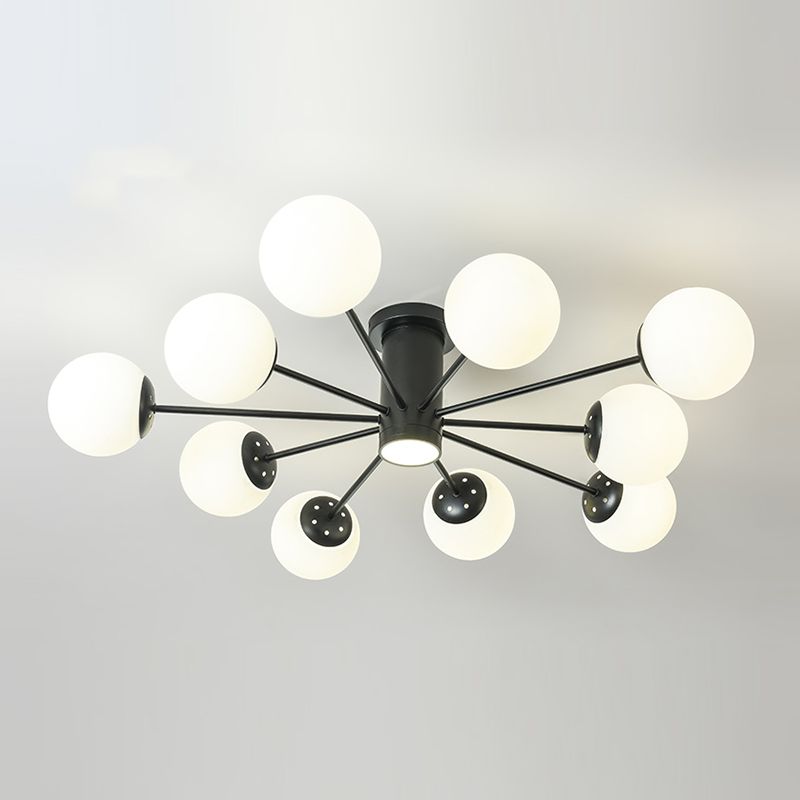 Sottocello semifulò a forma di vetro a forma di vetro a forma di vetro soffitto a mano nordica