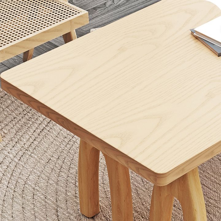 Modern 1/2/3/4/5 Pieces Rectangle Dining Set Solid Wood Dinette Table with Chairs