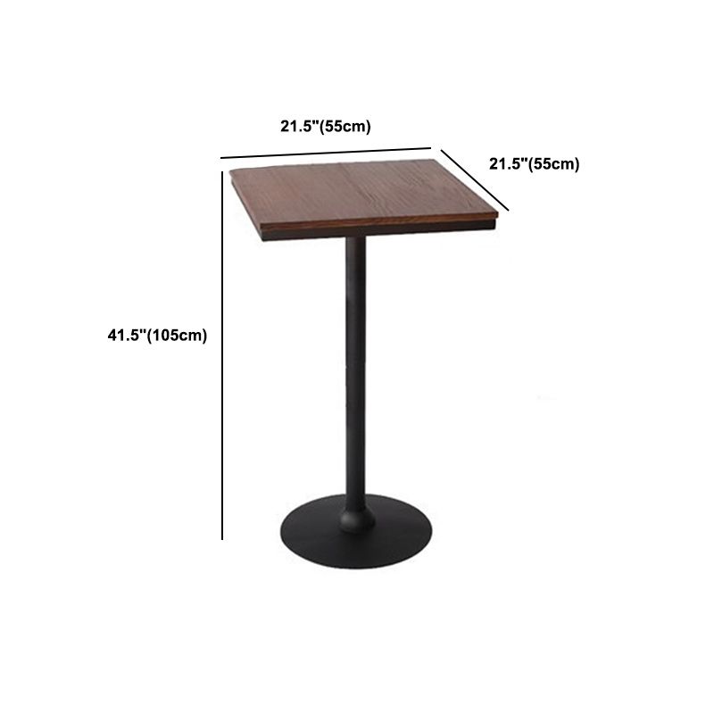 Industrial 1/2/3/4/5 Pieces Solid Wood Bar Table Set Fixed Counter Set for Home Use