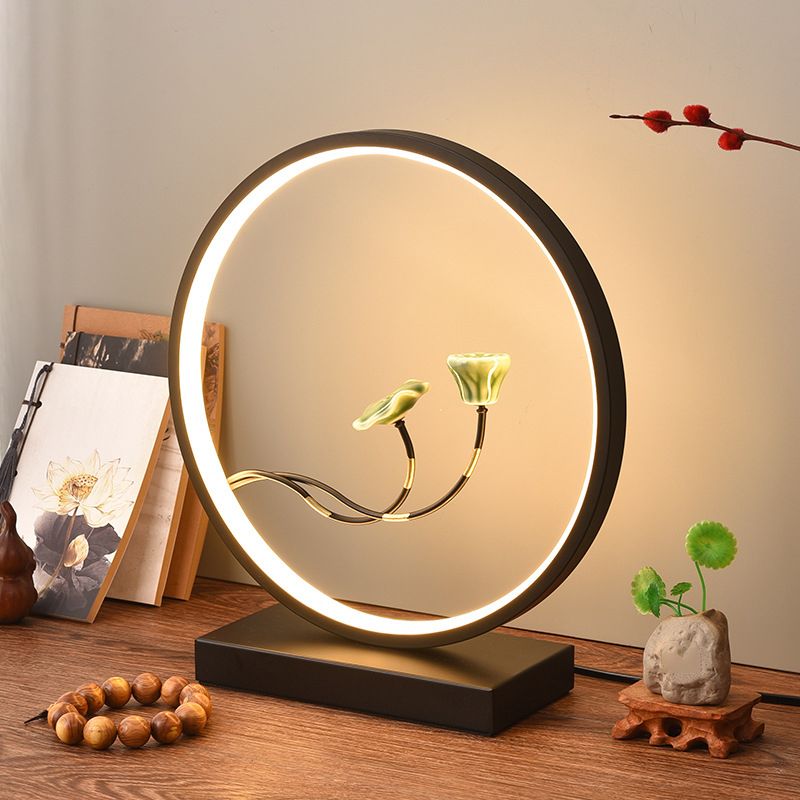 Modern 1-Light Table Lamp Strip Shape LED Desk Light with Silica Gel Shade for Living Room
