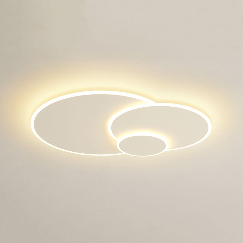White LED Ceiling Mounted Light Multi-head Flush Mount Ceiling Lighting for Living Room
