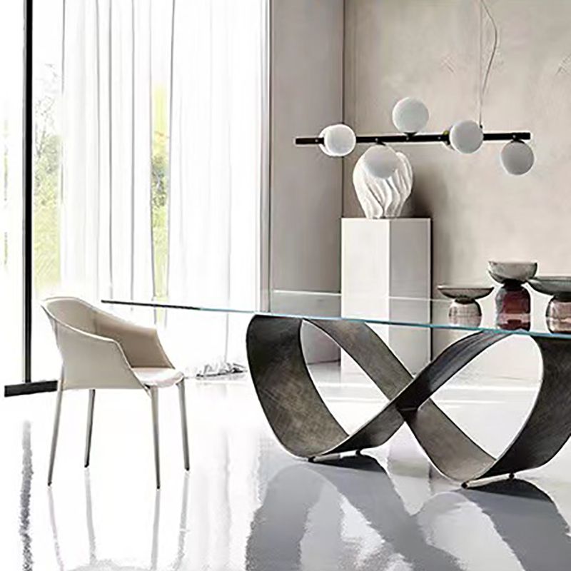 Modern Style Arm Chair Leather Indoor Dining Chair for Home Use