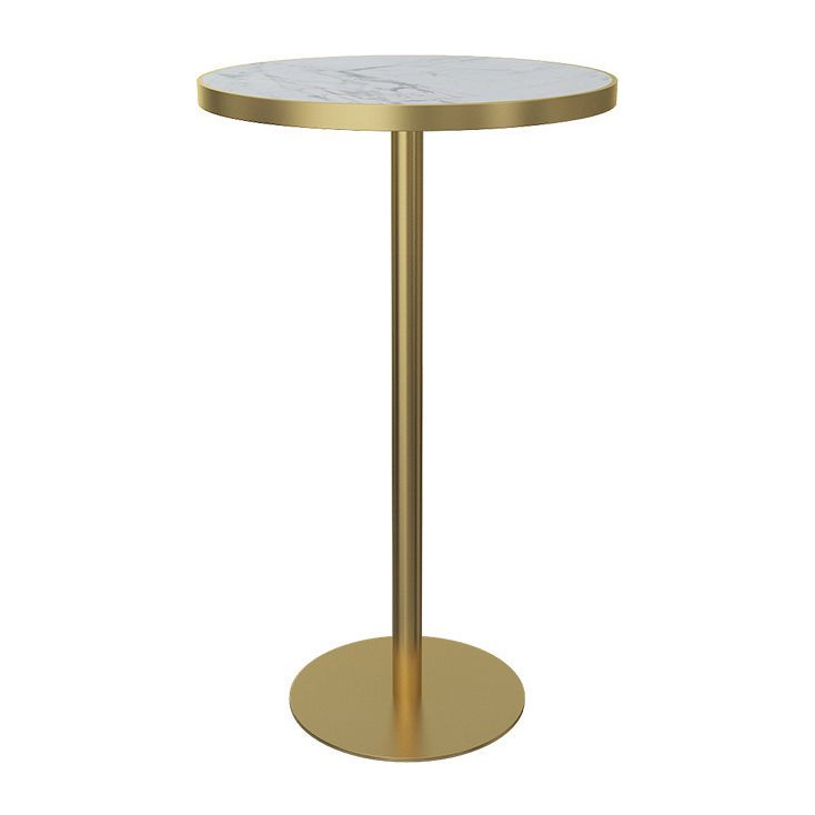Modern Bar Table Dining Table with Pedestal Base for Kitchen Living Room