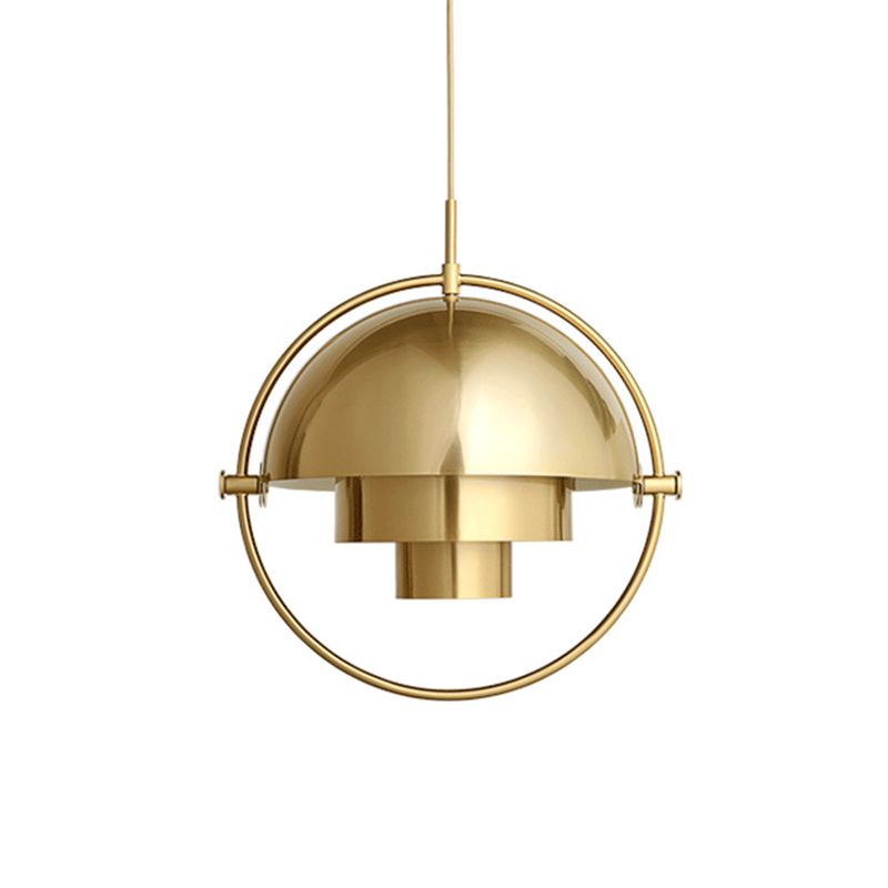 Costilería colgante colgante de hierro negro Luz de 1 luces de 1 luces para sala de estar