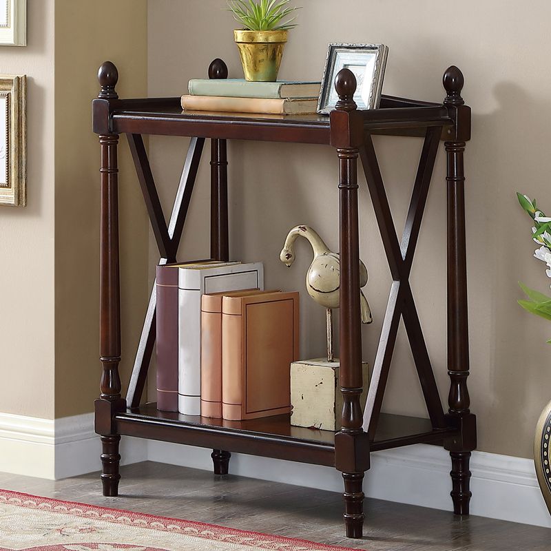Solid Wood Standard Bookcase Modern Fixed Bookshelf for Home Office