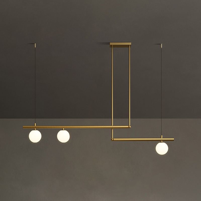 3 Light Kitchen Island Pendant Linear Chandelier Contemporary Island Lighting