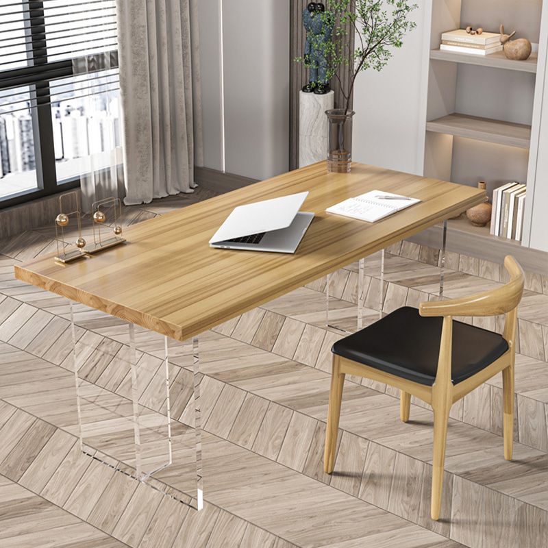 Modern 1/2 Pieces Dining Set Rectangle Pine Wood Dining Table for Dining Room