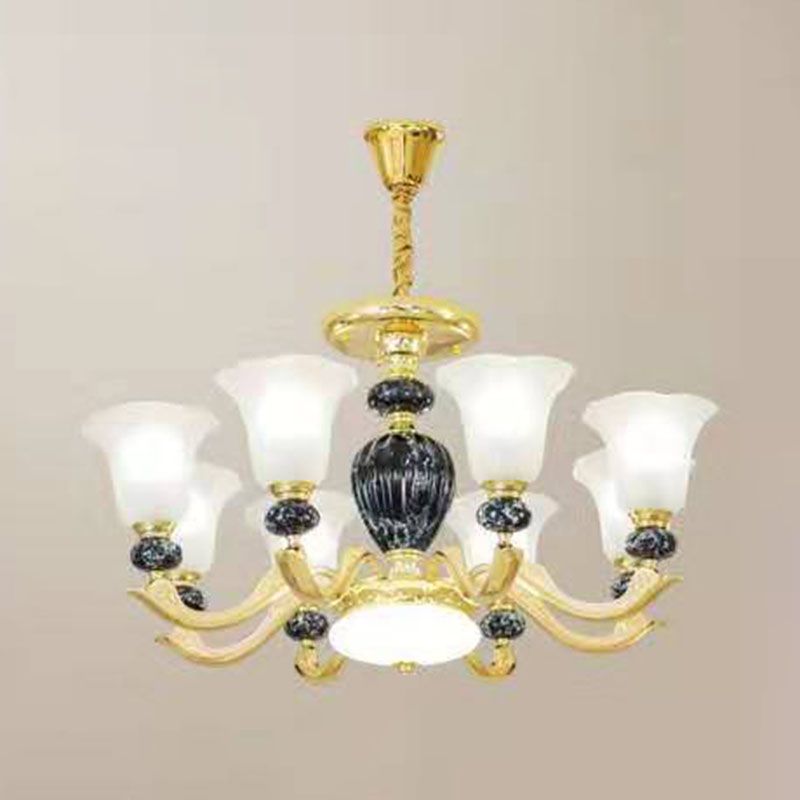 Lámpara colgante de gloria de vidrio esmerilado mínimo de lámpara de lámpara mínima para sala de estar