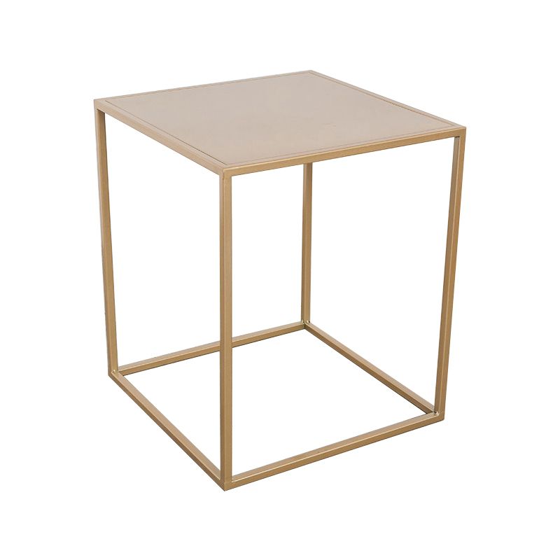 Mid-Century Metal End Slide Table Minimalist Frame Sofa Corner Table