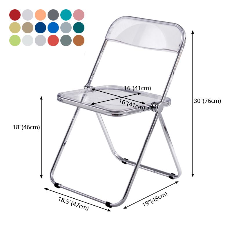 Chaise d'intérieur et d'extérieur moderne en métal, chaise d'appoint de salle à manger à dossier ouvert sans accoudoirs