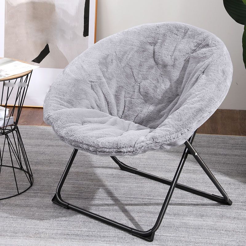 Nordic Armless with Black Legs Fixed Back Living Room Parsons Chair