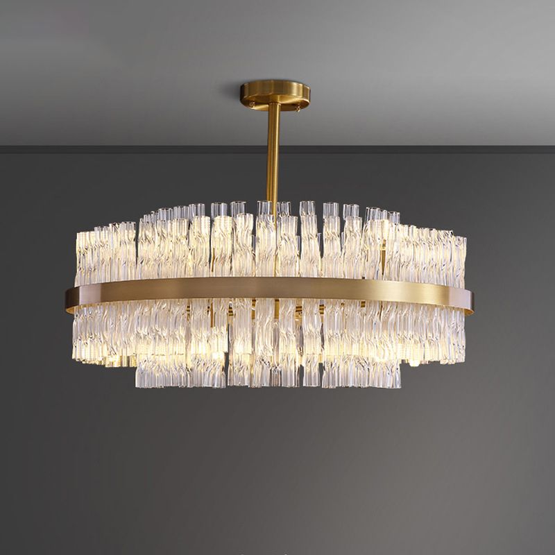 Modern karakteristieke hanglampglas geometrische kroonluchter voor woonkamer