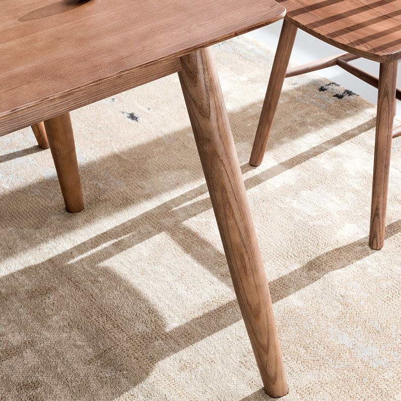 Industrial Solid Wood Standard Dining Table Rectangle Kitchen Dining Table with 4 Legs