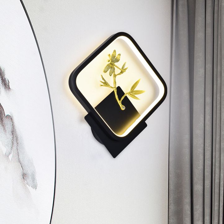 Kids Style Square Shape Wall Light Metal 1 Light Wall Mount Light