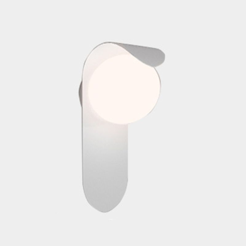 Polish Finish Metal Wall Light Industrial Globe Lighting for Foyer