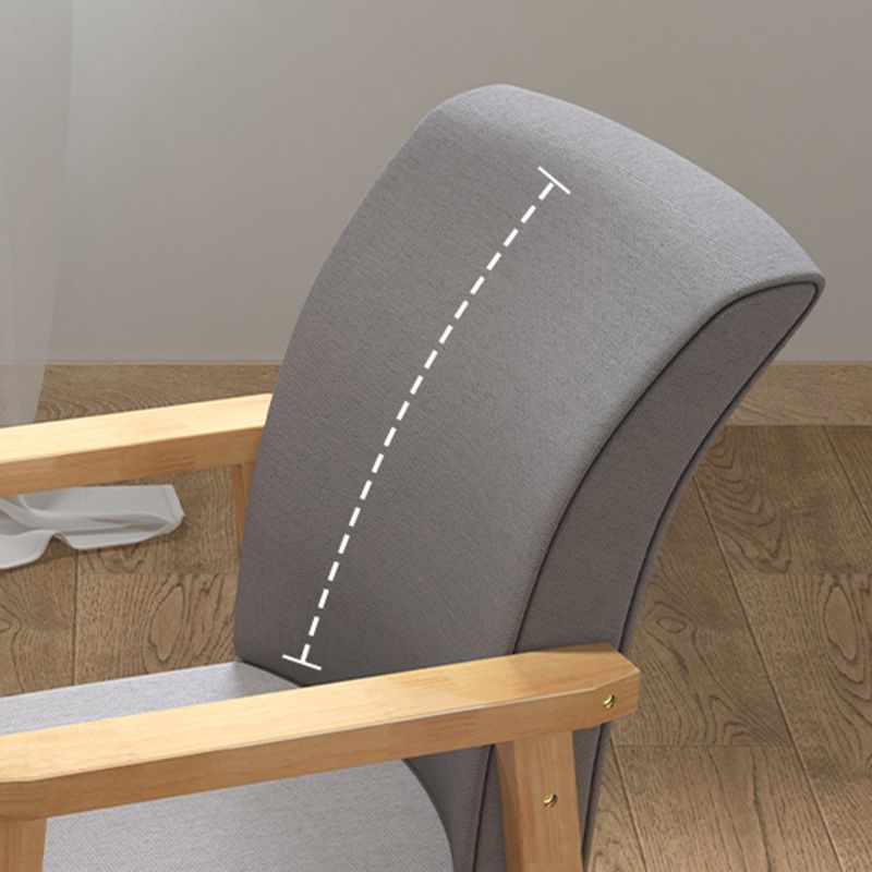 Chaise de salle à manger simple en bois rembourrée à dossier solide de fauteuil contemporain d'intérieur