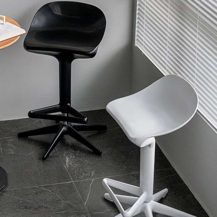 Plastic Counter Height Stools with Footrest Modern Counter Chair