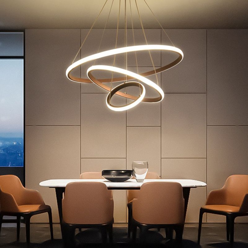 Abgestufte Metallanhänger Beleuchtungskörper moderne Wohnzimmerhänge Deckenleuchten