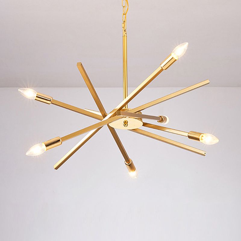 Sputnik kroonluchter lamp Eenvoudige lijnontwerpverlichtingsarmatuur voor woonkamer