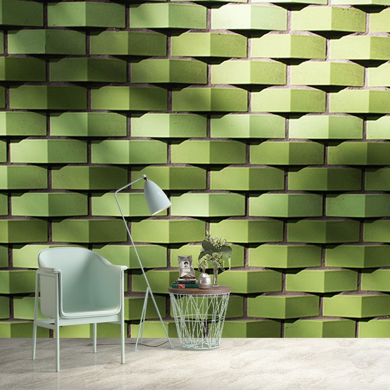 Geometry Wall Mural Decal for Meeting Room Stain Resistant, Personalized Size