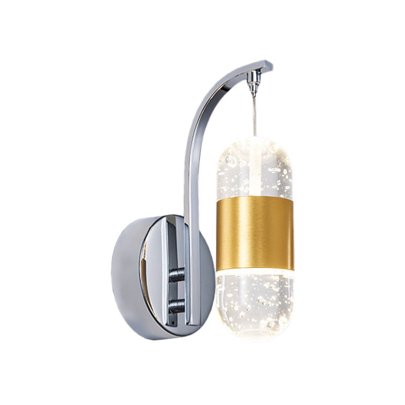 Capsule Restaurant Mur Light Gamique minimalisme Bubble Crystal LED Chrome Wall Murd Lampe