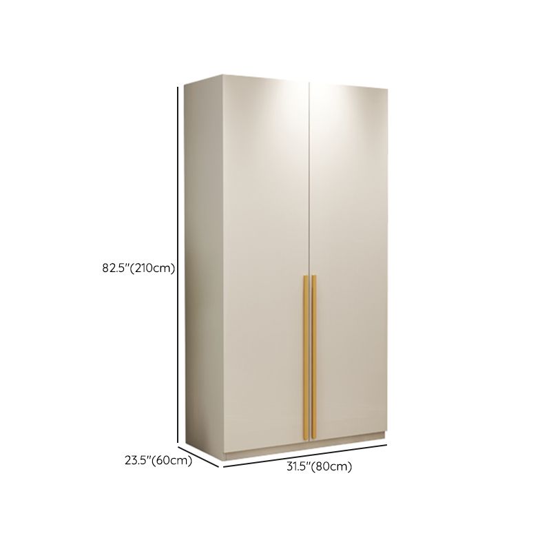 Modern Wardrobe Closet with Garment Rod Wooden Wardrobe Armoire