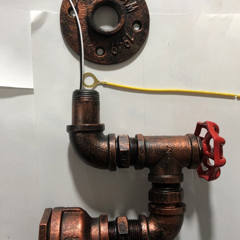 Aplicación de luz de luz de agua de estilo industrial Medón de metal de la pared de la pared.