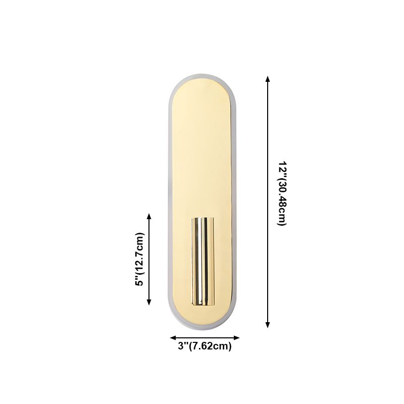 Modernist Gold Wall Sconce LED Minimalism Wall Mounted Light(Without Plant)