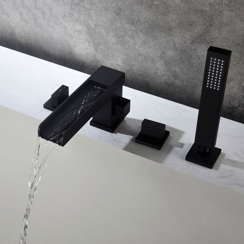 Modern Bathtub Faucet Solid Color Deck Mount Roman Tub Faucets