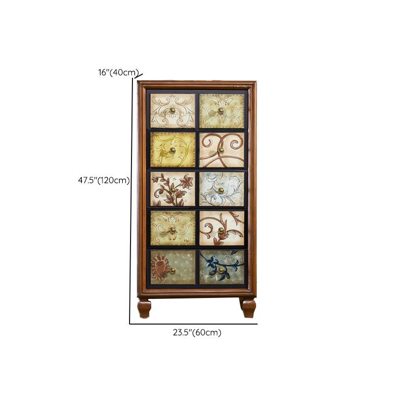 Traditional Storage Chest Solid Wood Storage Chest Dresser with 3/5/6 Drawers